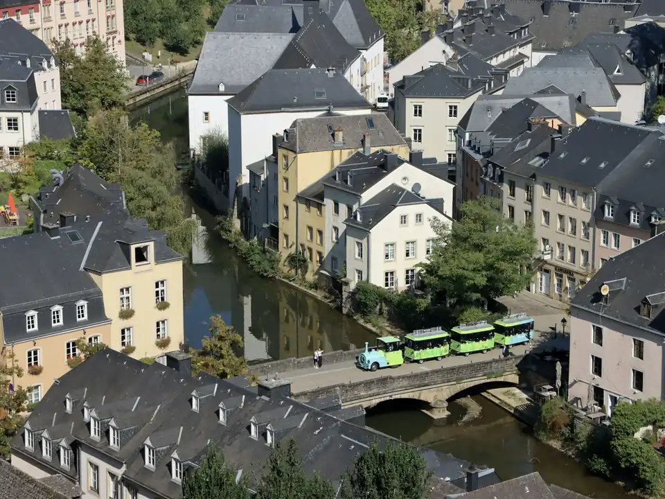 Stone bridge over the Alzette in the Grund